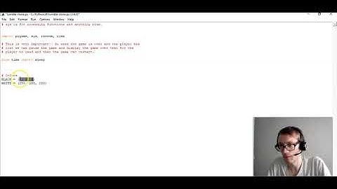 Python Tutorial 01 Rumble Game importing pygame and colors