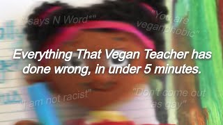 Everything That Vegan Teacher has done wrong, in under 5 minutes.