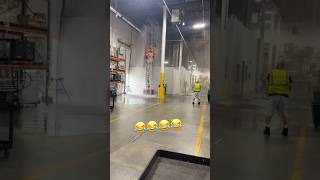 This Went Wrong FAST 💀 #warehousechaos #forklift #forkliftfail  #bluecollar #funnyfails #viral #fyp