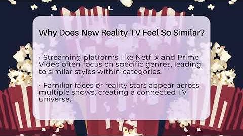 Why Does New Reality TV Feel So Similar? - The Reality Radar