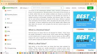 difference between nominal values and real values