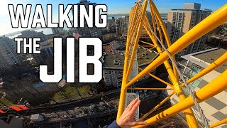 Tower Crane Operator Walks The Jib 🌞 