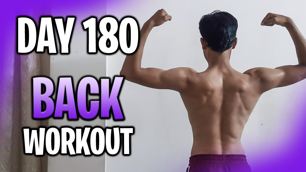 Day 180 Back Workout at Home with Dumbbells Calisthenics for