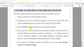 Introduction of Hydraulic Structures 3