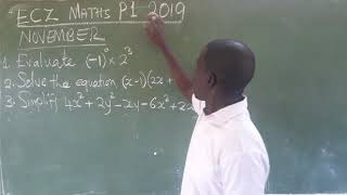 G12 ECZ,2019 MATHEMATICS P1, SOLVED.