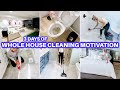 5 day extreme whole house clean with me 2023  whole house speed cleaning motivation house cleaning