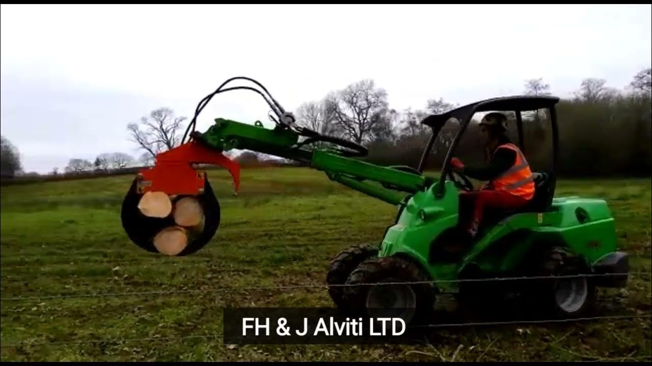 Klou HD log grab on Avant Loader YouTube