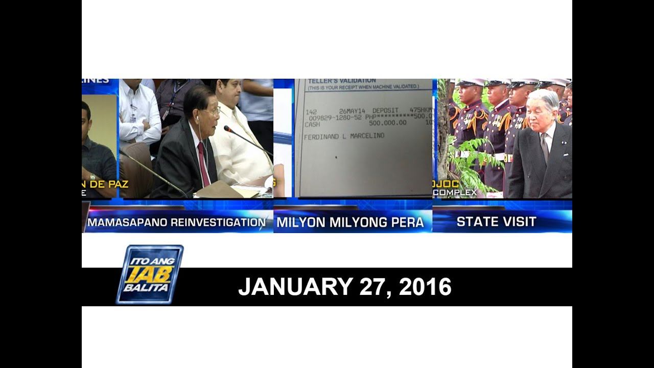 UNTV Life : Ito Ang Balita (January 27, 2016) - YouTube