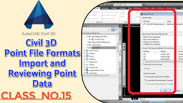 How to import Points in Civil 3d | Readable Point formats in Civil 3d | Point Reviewing Civil 3d