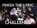 Finish the lyric challenge tiktok edition ft rizz crib