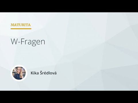 Maturita z němčiny 2022 #2 - W-Fragen - YouTube