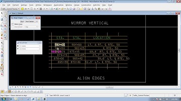 MicrostationV8I SS4 7.8 Align Edges