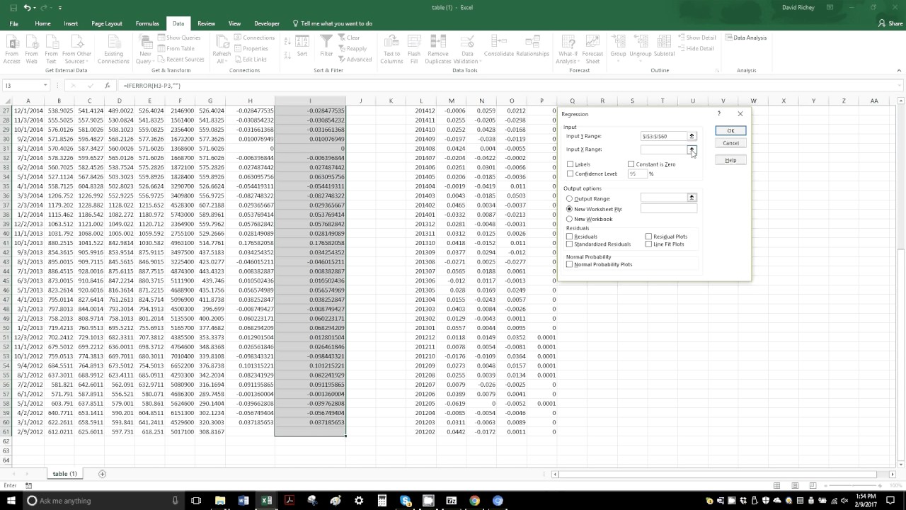 How to Calculate Fama French in Excel