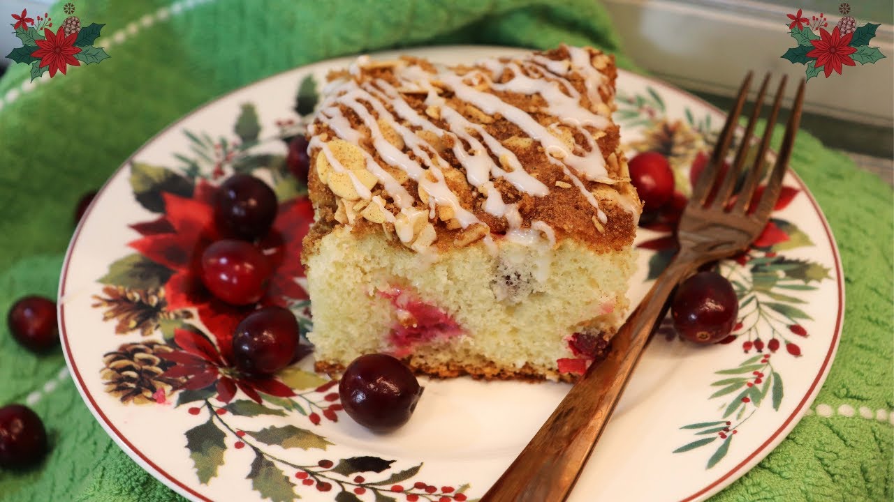 Cranberry Almond Coffee Cake | Perfect For The Holidays