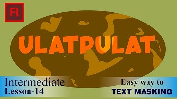 How to do Text Masking in Adobe Flash in Hindi