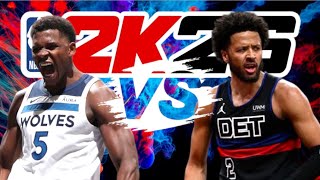 NBA LIVE🔴! Pistons VS Timberwolves April 3,2026 PS5 NBA2K26