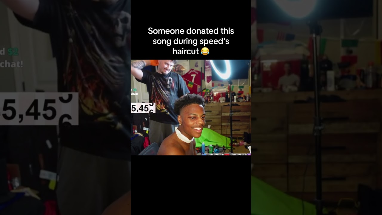 SPEED GETS DONATION DURING HAIRCUT🤣