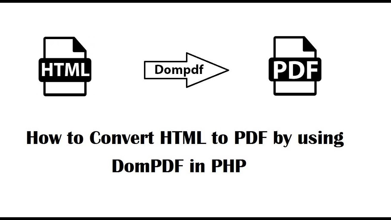 สร้าง pdf ด้วย php  2022 New  How to Convert HTML to PDF by using DomPDF in PHP