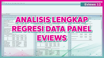 TUTORIAL EVIEWS : UJI REGRESI DATA PANEL DENGAN EVIEWS ‼️
