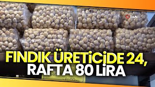 Fındık Üreticide 24, Rafta 80 Lira