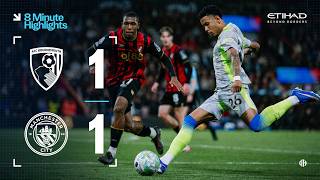 EXTENDED HIGHLIGHTS | Bournemouth 1-1 Man City | Premier League title quest ends