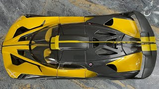 🚗✨ [BEST] Bugatti Bolide Yellow & Black 1/18 Scale Model by Maisto: Unbox & Review! 📦#viral #bugatti