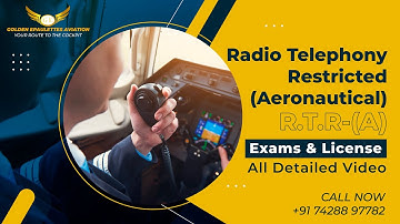 R.T.R(A) Exams & License | Complete Guide | Radio Telephony Restricted | Golden Epaulettes Aviation