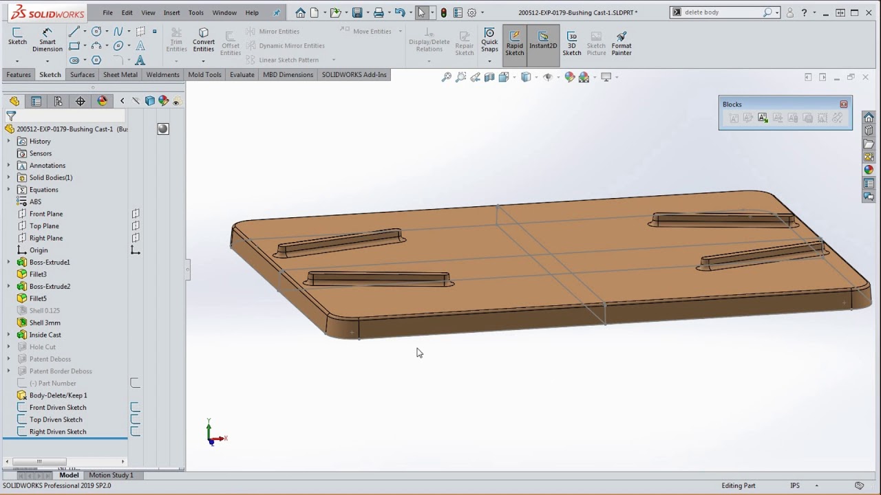 Client Demonstration - Mold and Cast Part for Parts Produced by a Vacuum Forming Machine