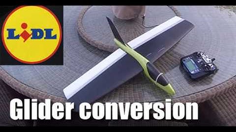 Lidl glider RC conversion - Nurflidl mk2 the spacetoy mod