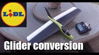 Lidl glider RC conversion - Nurflidl mk2 the spacetoy mod
