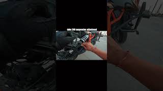 Duke 390 Suspension Setting Everyone Should Know 👀#shortsfeed #motovlog #trending