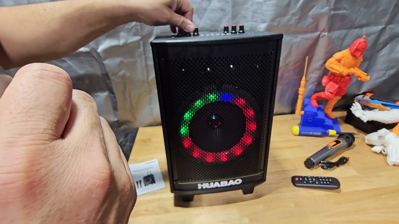 Portable Karaoke Machine with 2 Wireless Microphones