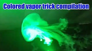 Colored vapor smoke | How to blow Jellyfish vape trick | Sense Arrow Kit | Elegomall.com
