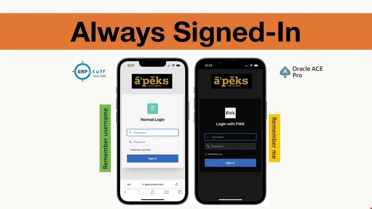 How to Enable and Use Signed-In PWA in Oracle APEX | Step-by-Step Guide
