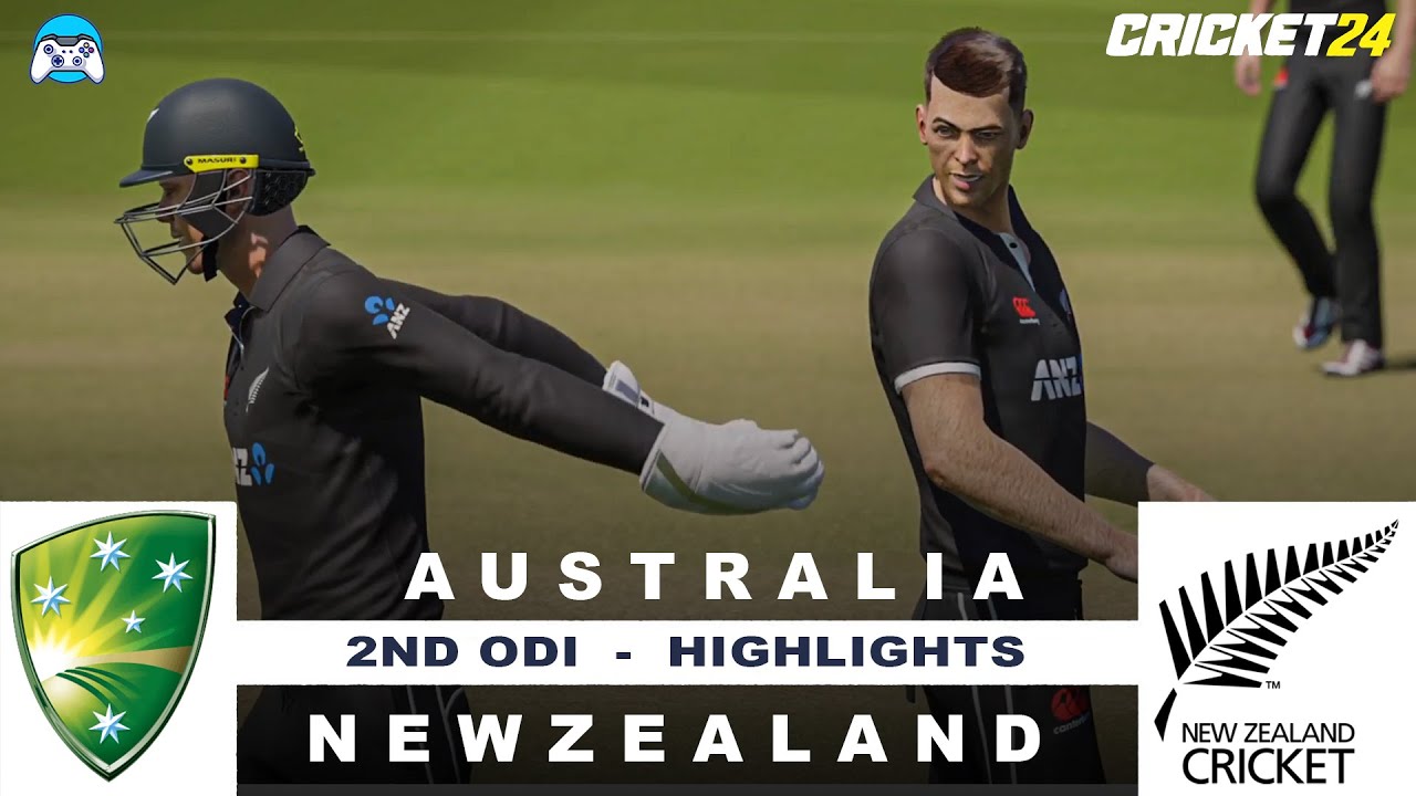Australia vs New Zealand - 2nd ODI Full Highlights 2024 - Cricket 24 ...