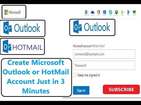How To Create A Microsoft Outlook or Hotmail Account Free | Outlook or Hotmail account in 3 minutes.