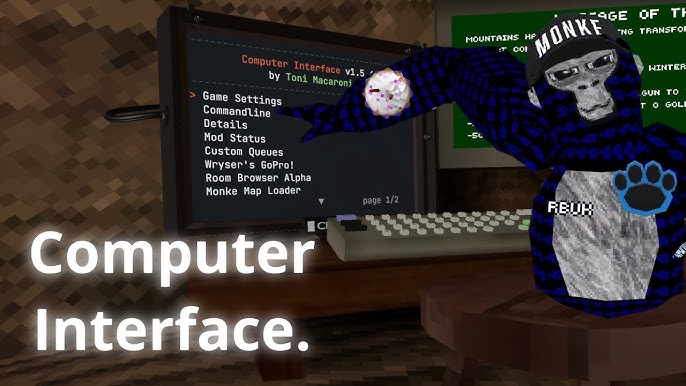 Download Gorilla Tag VR Custom Maps In-Game?  New Monke Map Loader &  Computer Interface Mod Update 