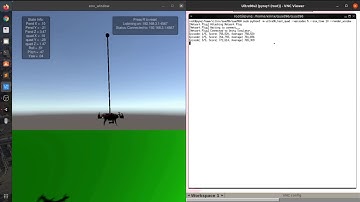 Quadcopter pole balancing using Deep Reinforcement Learning on Ultra96 [Simulation demo]
