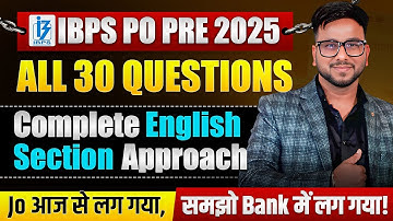 IBPS PO Prelims 2025 English | English Sectional Mock | Memory-Based Paper Practice | Varun Chitra