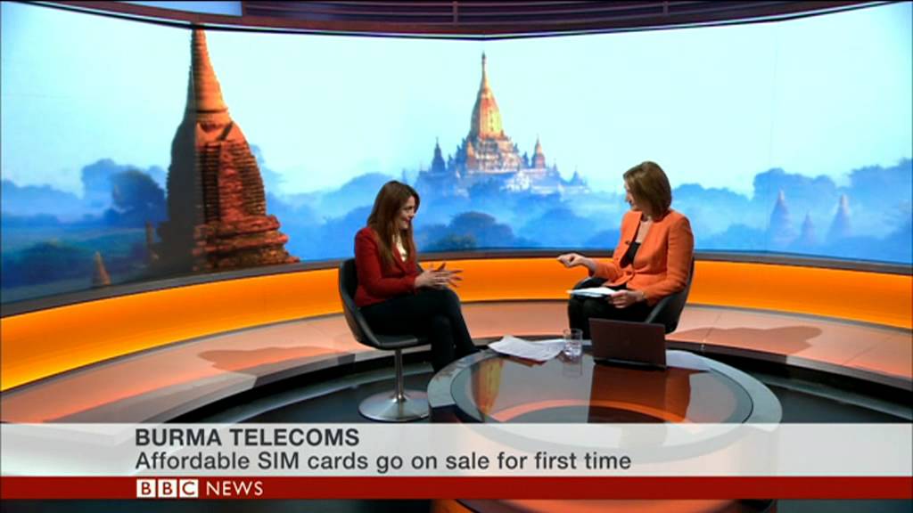 Samantha Barry BBC World News on a major day for Burma's mobile market