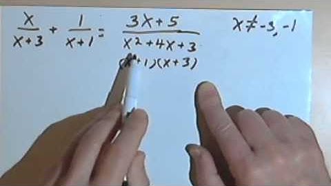 Solving Rational Equations, part 1 070-28a