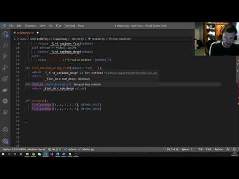 A nice refactor. (Example in Python)