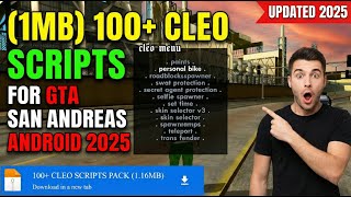 (1MB) 100+ cleo scripts pack for GTA San Andreas Android 2025