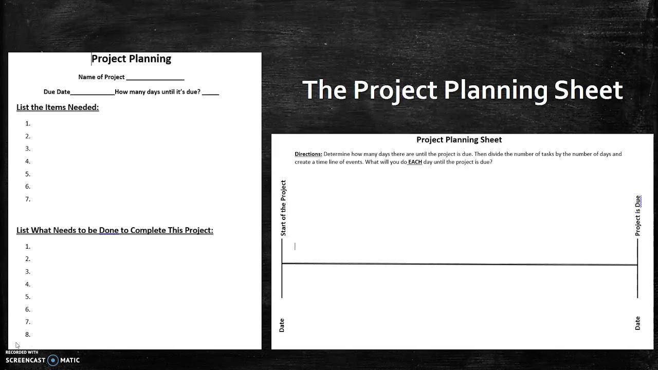 mr panfalone s time management technique the project planning