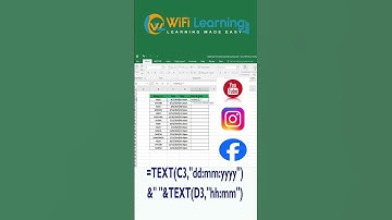 Combine Date & Time in Excel Using TEXT Function | Excel Tips #Shorts