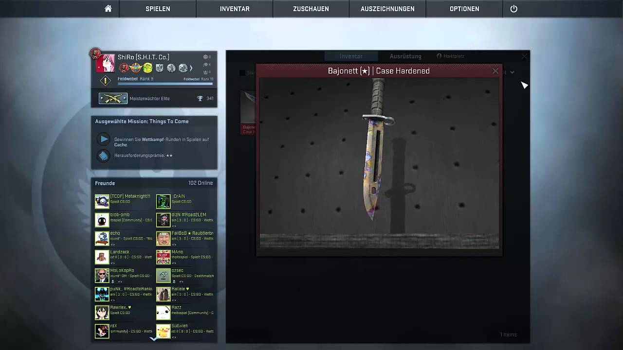 Bayonet Case Hardened Showcase [Minimal Wear]
