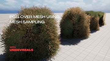PCG Over Static Mesh Using Mesh Sampling In Unreal Engine 5