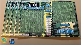$75000 PRIZE MEGA CROSSWORD SCRATCH OFF TICKETS..LET'S WIN!