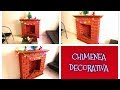 DIY // Como hacer una chimenea decorativa navideña fácil y rápido ( especial de navidad)