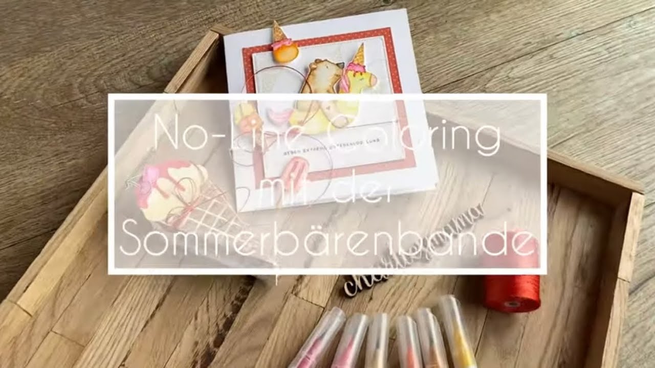 No Line Coloring mit der Sommerbärenbande von Creative Depot